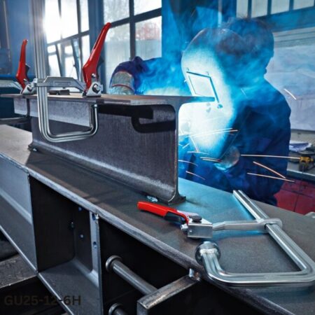 ứng dụng Cảo chữ U kẹp nhanh BESSEY, lực kẹp 3800 GU25-12-6H