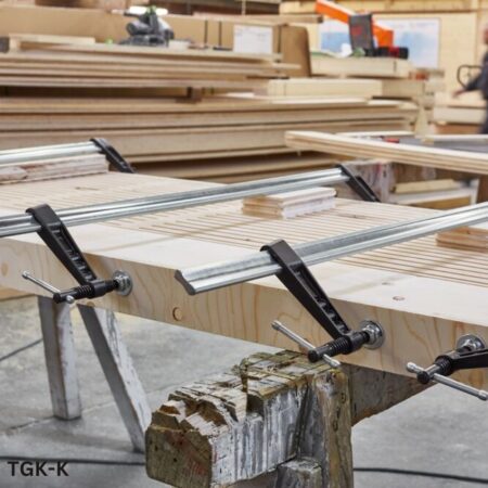 thông số Kẹp gỗ chữ F, tay quay chữ T lực kẹp 7000N, Bessey TGK-K