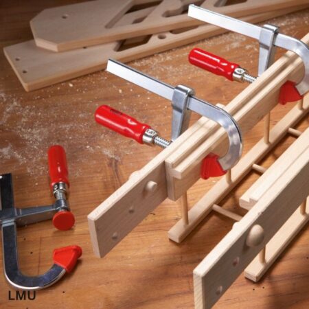 ứng dụng Cảo kẹp gỗ BESSEY LMU kiểu chữ U lực kẹp 1500N