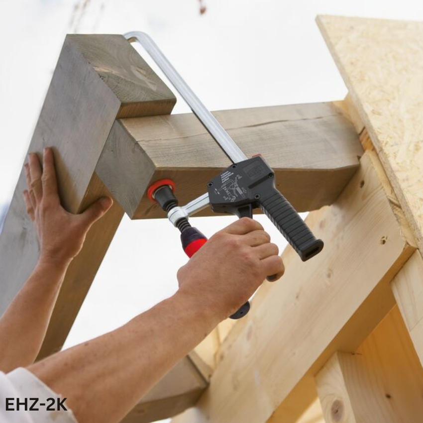 ứng dụng thực tế Cảo kẹp nhanh, chữ F, lực kẹp 3500N, một tay BESSEY EHZ-2K