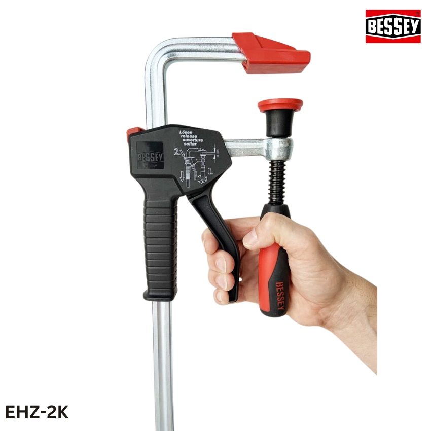 thông số kỹ thuật Cảo kẹp nhanh, chữ F, lực kẹp 3500N, một tay BESSEY EHZ-2K