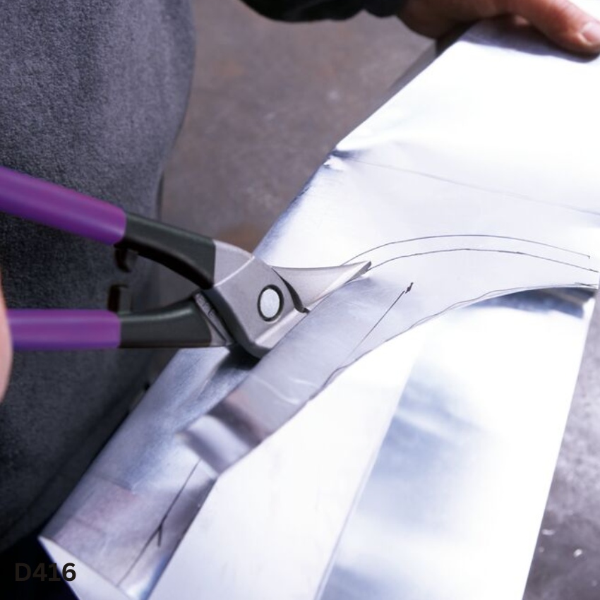 cách dùng Kéo cắt tôn dày 1.0mm lưỡi bằng thép gió HSS BESSEY D416