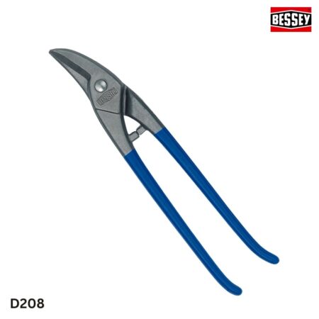 thông số Kéo cắt tôn dày 1.0mm, lưỡi cong cắt đường tròn BESSEY D208