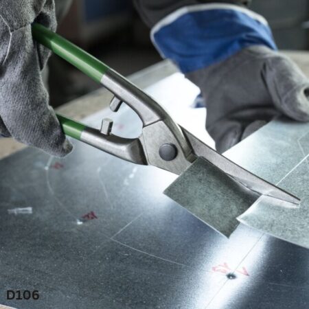 ứng dụng Kéo cắt tôn kiểu mỏ vịt, cắt thẳng và cong BESSEY D106