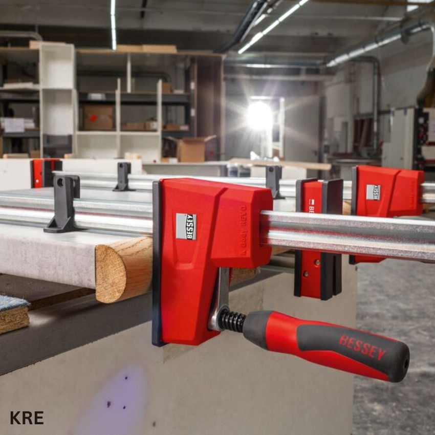 ứng dụng Kẹp gỗ chữ K, ngàm song song từ 300-2500mm, BESSEY KRE