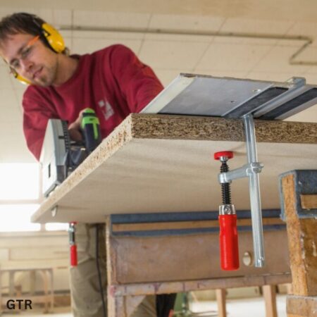 ứng dụng Kẹp bàn thao tác, ngàm chữ F, rãnh trượt 12x8mm BESSEY GTR ảnh 2