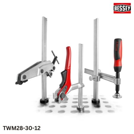 thông số kỹ thuật Kẹp phôi bàn hàn, lực kẹp 5000N BESSEY TWM28-30-12