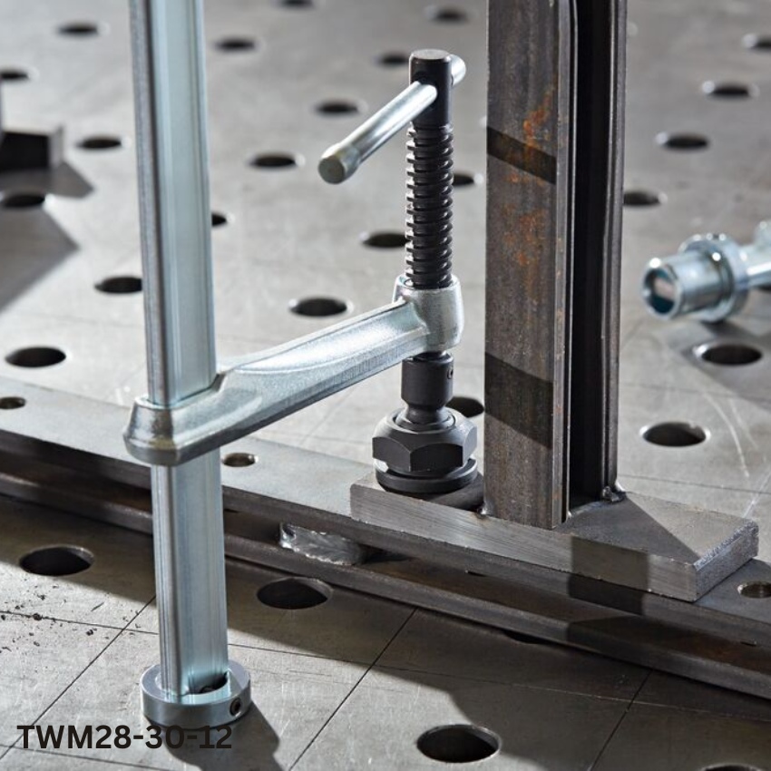 ứng dụng Kẹp phôi bàn hàn, lực kẹp 5000N BESSEY TWM28-30-12