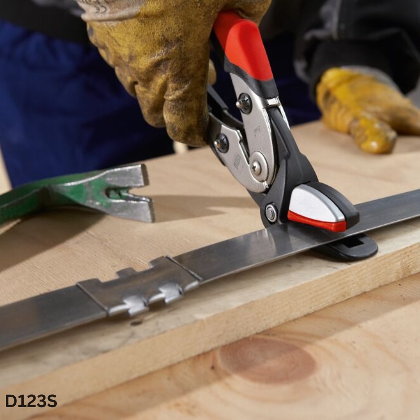 ứng dụng Kìm cắt dây đai thép 32x1mm BESSEY D123S