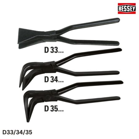 đặc tính Kìm uốn mép tấm kim loại, chiều dài 280mm BESSEY D 33/34/35