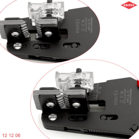 Ngàm Kìm tuốt dây điện lớp vỏ PTFE, silicon Knipex 12 12 06