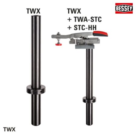 thông số Thanh nối dài phụ kiện, cho kẹp phôi bàn hàn BESSEY TWX