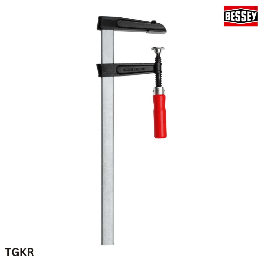 đặc tính Vam chữ F có lực kẹp 6500N, thanh ray phẳng BESSEY TGKR