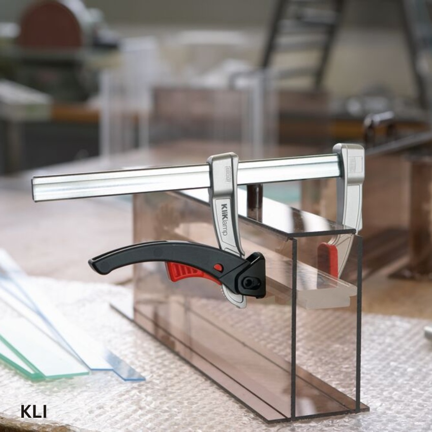 ứng dụng thực tế Vam kẹp gỗ nhanh chữ F, cảo siêu nhanh BESSEY KliKlamp KLI