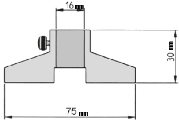 thông số Dưỡng đo sâu cho thước kẹp Vogel 2002092, dài 75mm