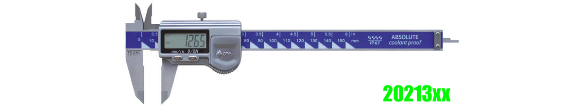 thông số Thước cặp điện tử Vogel 202130, độ chính xác 0.01mm, cấp bảo vệ IP67