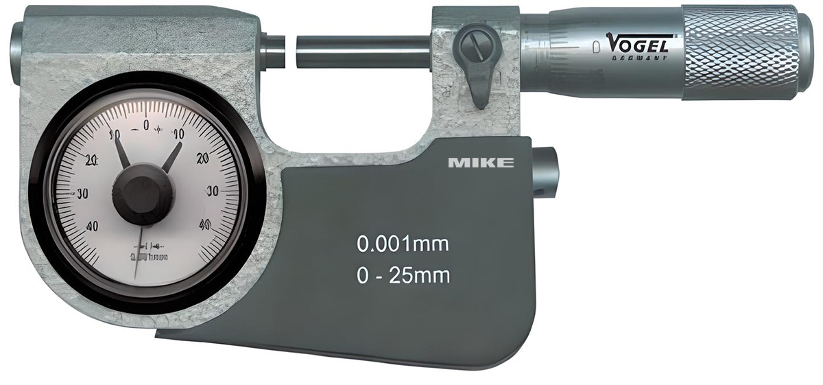 ứng dụng Panme đồng hồ Vogel Germany 23139, vạch chia khắc laser