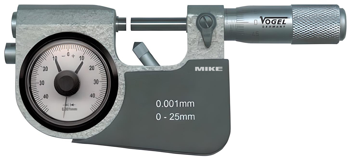 thông số kỹ thuật Panme đồng hồ Vogel Germany 23139, vạch chia khắc laser