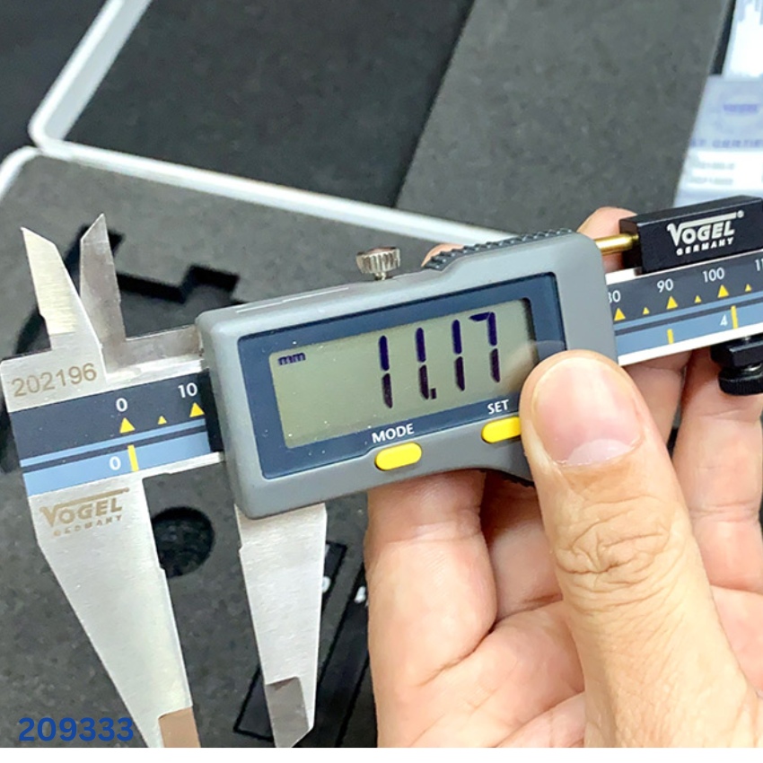 thông số Bộ dưỡng đo VOGEL Germany 209333 cho thước kẹp, 18 chi tiết