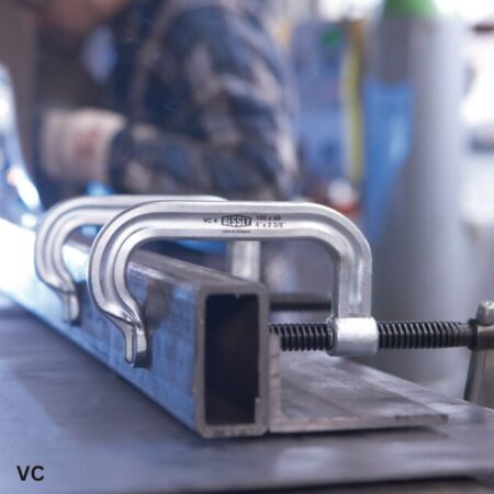 ứng dụng Kẹp chữ C độ mở ngàm 0-250mm, lực kẹp đến 15.000N, Bessey VC