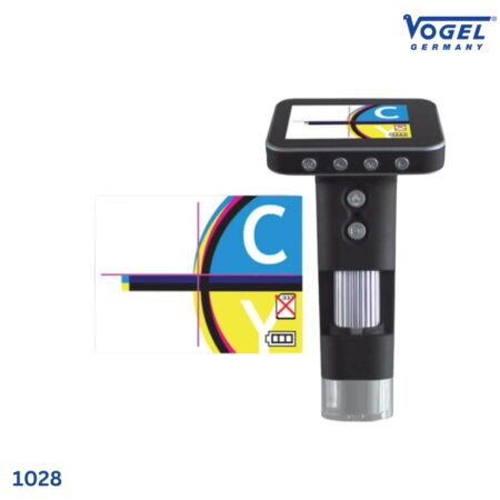 đặc tính Kính lúp điện tử Vogel 1028, dùng soi chiếu và đo lường có ray trượt