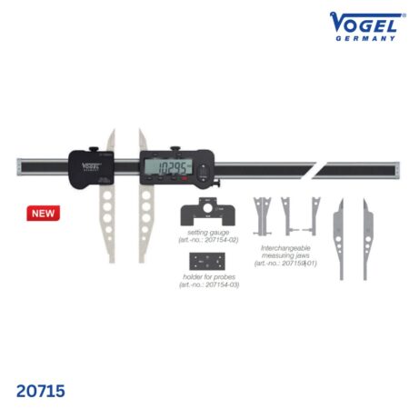 thông số Thước cặp điện tử 20715, ngàm kẹp dài, chuyên cho nhà xưởng