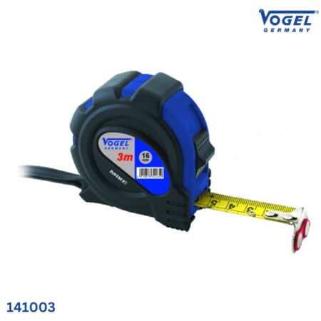 thông số Thước cuộn 3m sợi thép Vogel 141003, kiểu đầu thước có nam châm