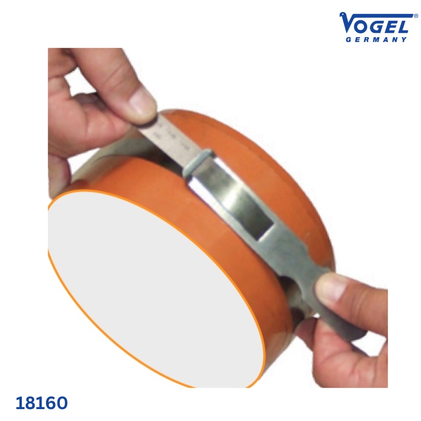 thông số Thước đo đường kính 18160 bằng inox Vogel, vạch chia khắc axit