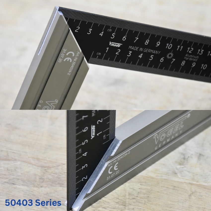 ứng dụng Thước eke thợ mộc Vogel 50403 Series Germany, hợp kim nhôm