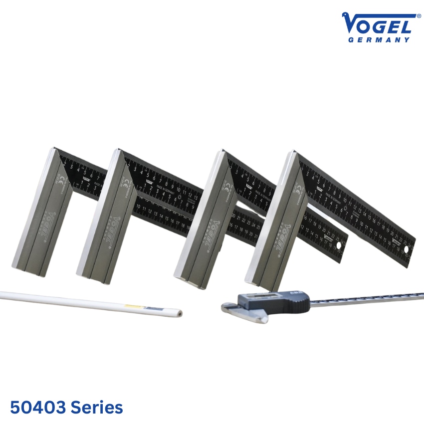 ảnh thực tế Thước eke thợ mộc Vogel 50403 Series Germany, hợp kim nhôm