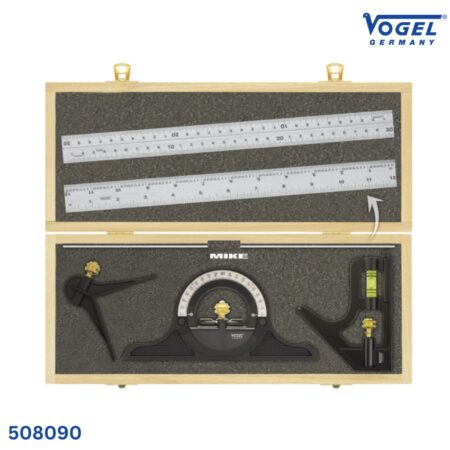 thông số Thước góc vạn năng Vogel 508090, dài 300mm, thước 5 thành phần.