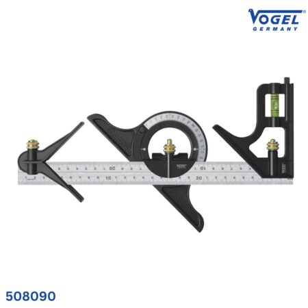 đặc tính Thước góc vạn năng Vogel 508090, dài 300mm, thước 5 thành phần.