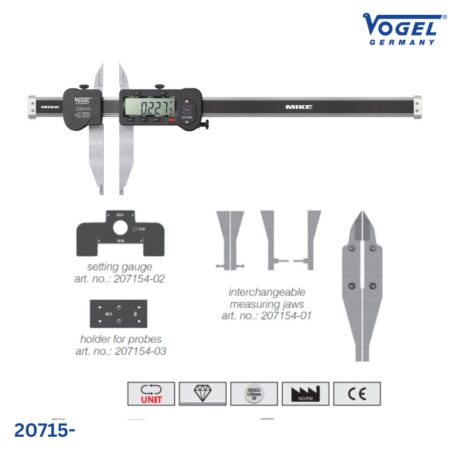 thông số Thước kẹp điện tử Vogel Germany 20715-, khung hợp kim nhôm