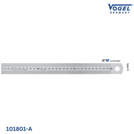 đặc tính Thước lá inox 101801 Vogel, type A, bản rộng 30×1.0mm