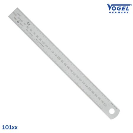 đặc tính Thước lá inox 101xx Vogel vạch chia khắc laser, tùy chọn hướng đọc vạch chia