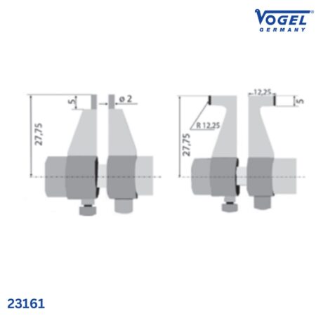 thông số Panme cơ đo trong Vogel Germany 23161