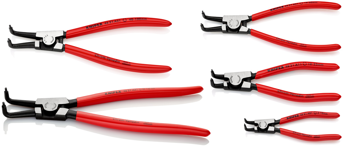 chi tiết Kìm mở phe ngoài mũi cong Knipex 46 21 A Series 46 21 A01, 46 21 A11, 46 21 A21, 46 21 A31, 46 21 A41