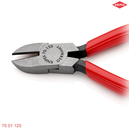 Lưỡi Kìm cắt cạnh 125 mm, cán bọc nhựa Knipex 70 01 125