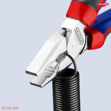 Ngàm cắt Kìm răng đa năng 8 inch Knipex 02 05 200 mạ chrome