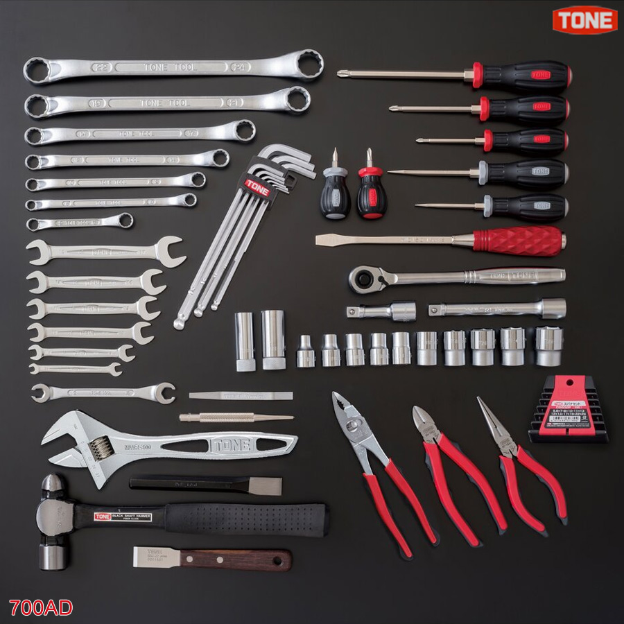 chi tiết Thùng đồ nghề sửa chữa 56 món TONE 700AD