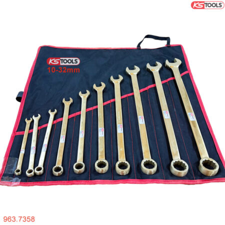 Bộ cờ lê vòng miệng bằng đồng phòng nổ 10-32 mm KS Tools 963.7358
