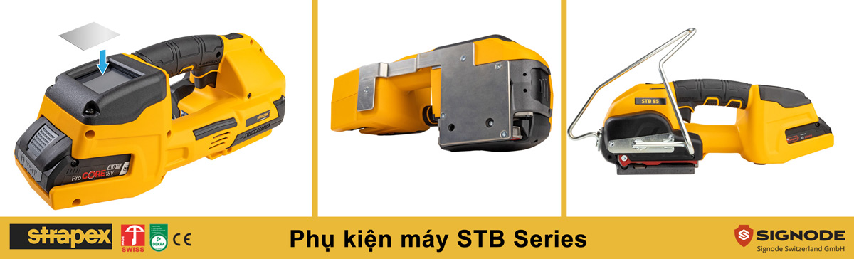 phụ kiện máy đóng đai nhựa PET cầm tay STB series Swiss made