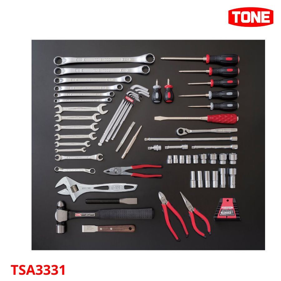 TONE TSA3331 Bộ dụng cụ tay cầm 3/8 inch – 61 chi tiết - Ảnh 2