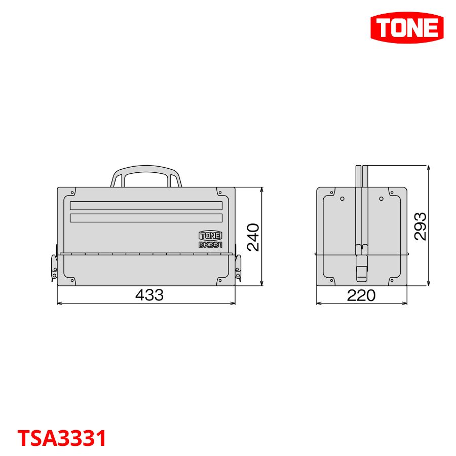TONE TSA3331 Bộ dụng cụ tay cầm 3/8 inch – 61 chi tiết - Ảnh 3