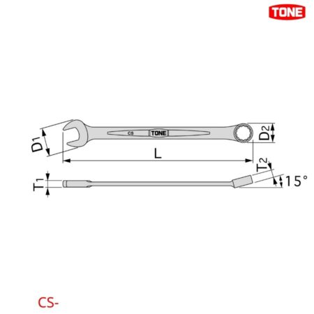 TONE CS-17 Cờ lê kết hợp 17 mm
