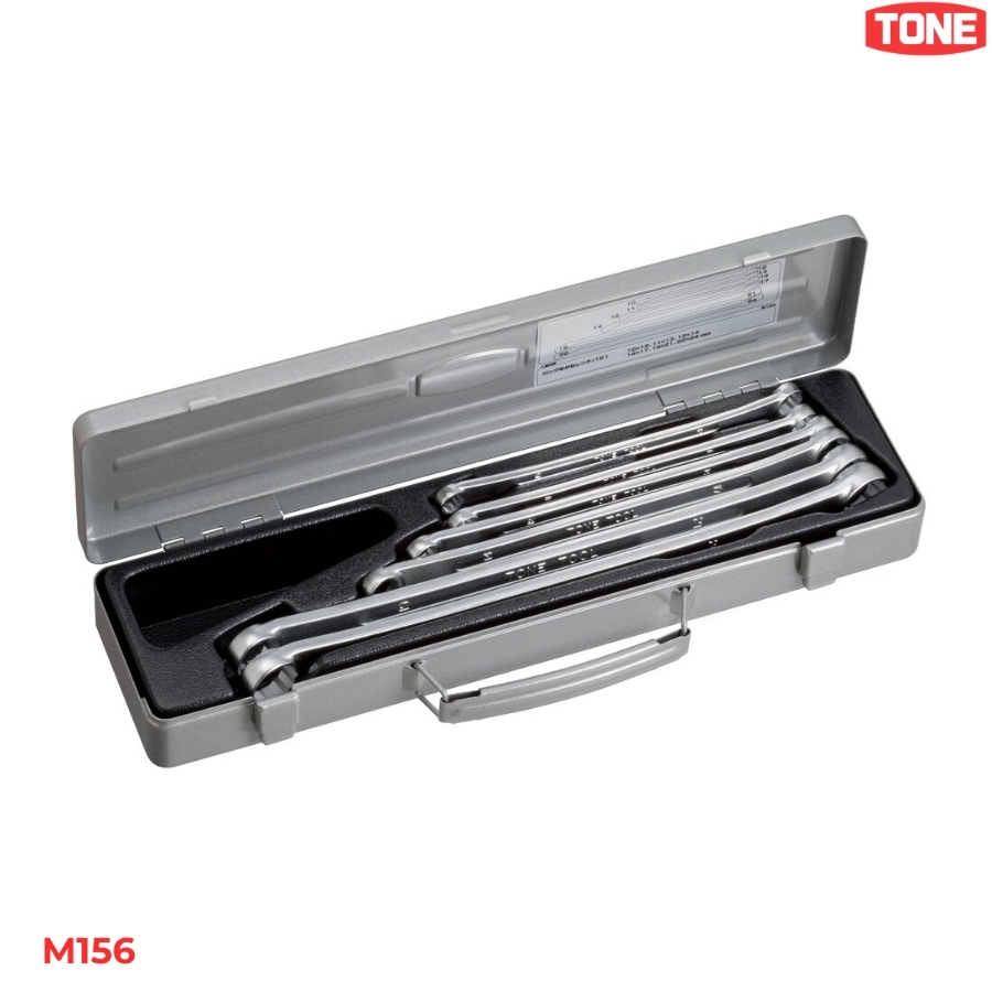 TONE M156 Bộ cờ lê dài 2 đầu chòng nghiêng 15 độ (6 chi tiết)