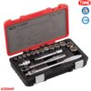 TONE 4130MP Bộ cần siết đầu khẩu 17 chi tiết
