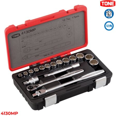 TONE 4130MP Bộ cần siết đầu khẩu 17 chi tiết