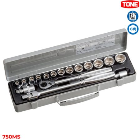 TONE 750MS Bộ cần siết đầu khẩu 6 cạnh 17 chi tiết 