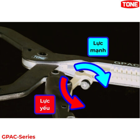 TONE GPAC-Series Kìm bấm chết chữ C tự động có đế xoay - 1